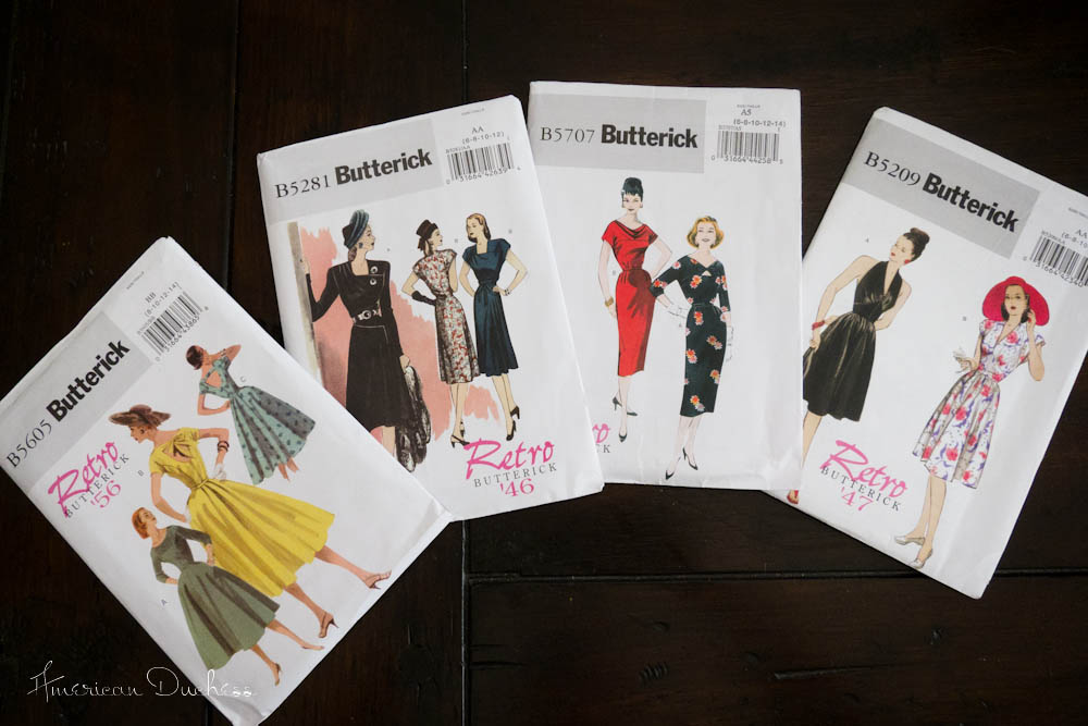 V204 Repro Vintage Butterick Pattern Haul American Duchess