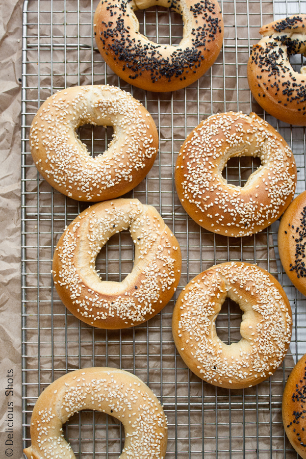 Delicious Shots Homemade Bagels. Yes, you can make them at home.