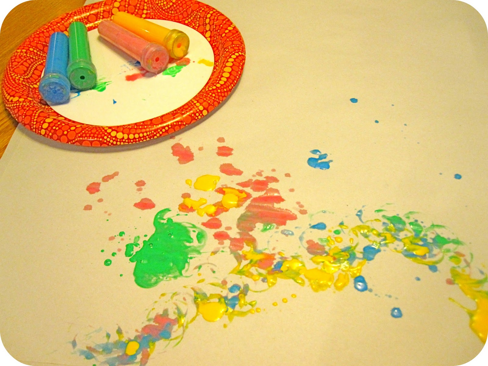 Toddler Approved! Water Tube Painting
