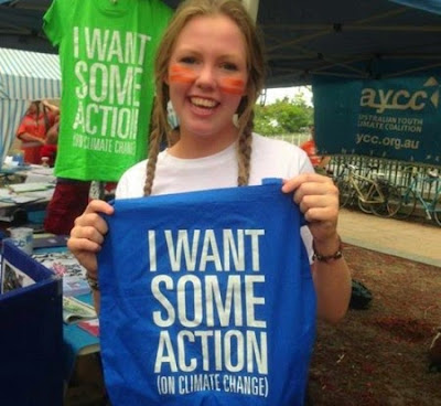 Tshirt: I want some action - on climate change