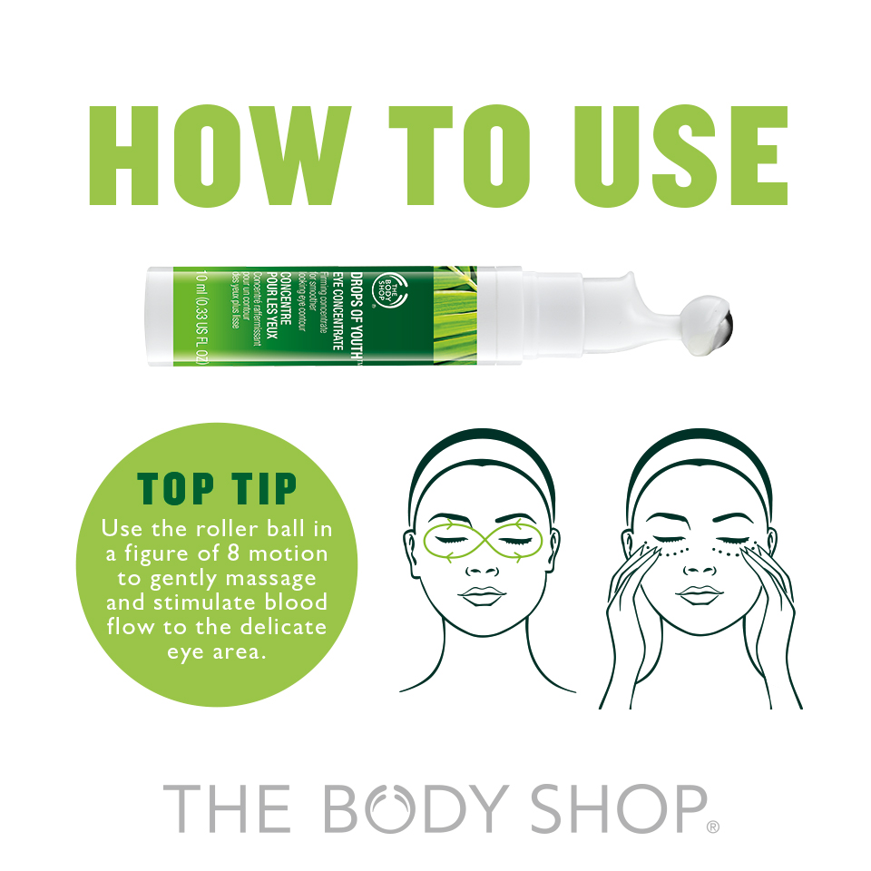 Clare Elise Sparkles A Review Of The Body Shop Drops Of Youth Eye Concentrate