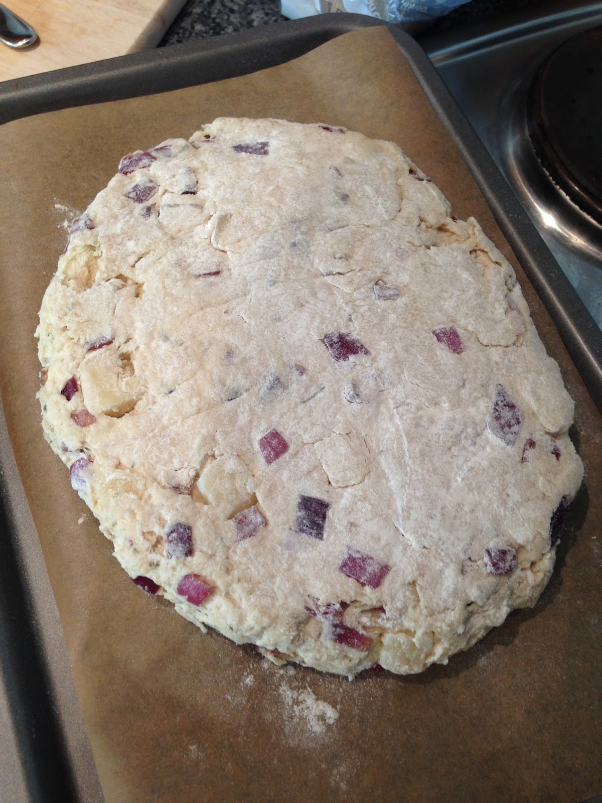 Prosciutto, Manchego and Balsamic Onion Soda Bread GBBO Week 3 The