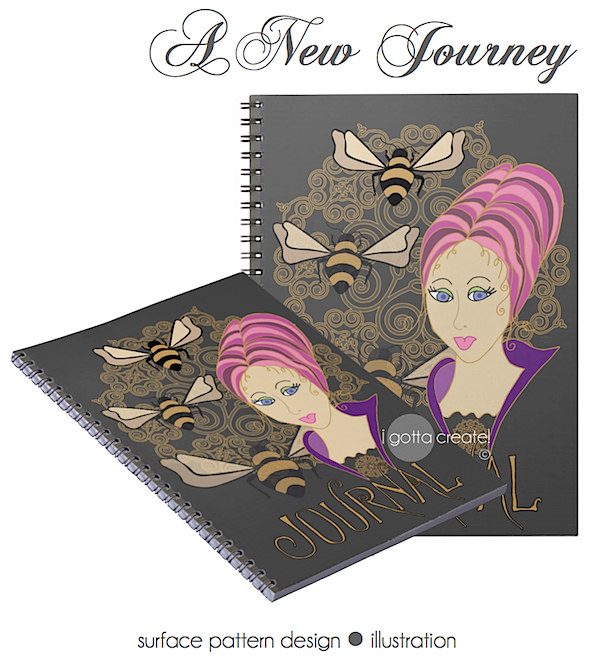 Buzzing with Great Ideas Journal | Designed and Illustrated by Christina at I Gotta Create! Buzzing with Great Ideas Journal | Designed and Illustrated by Christina at I Gotta Create!