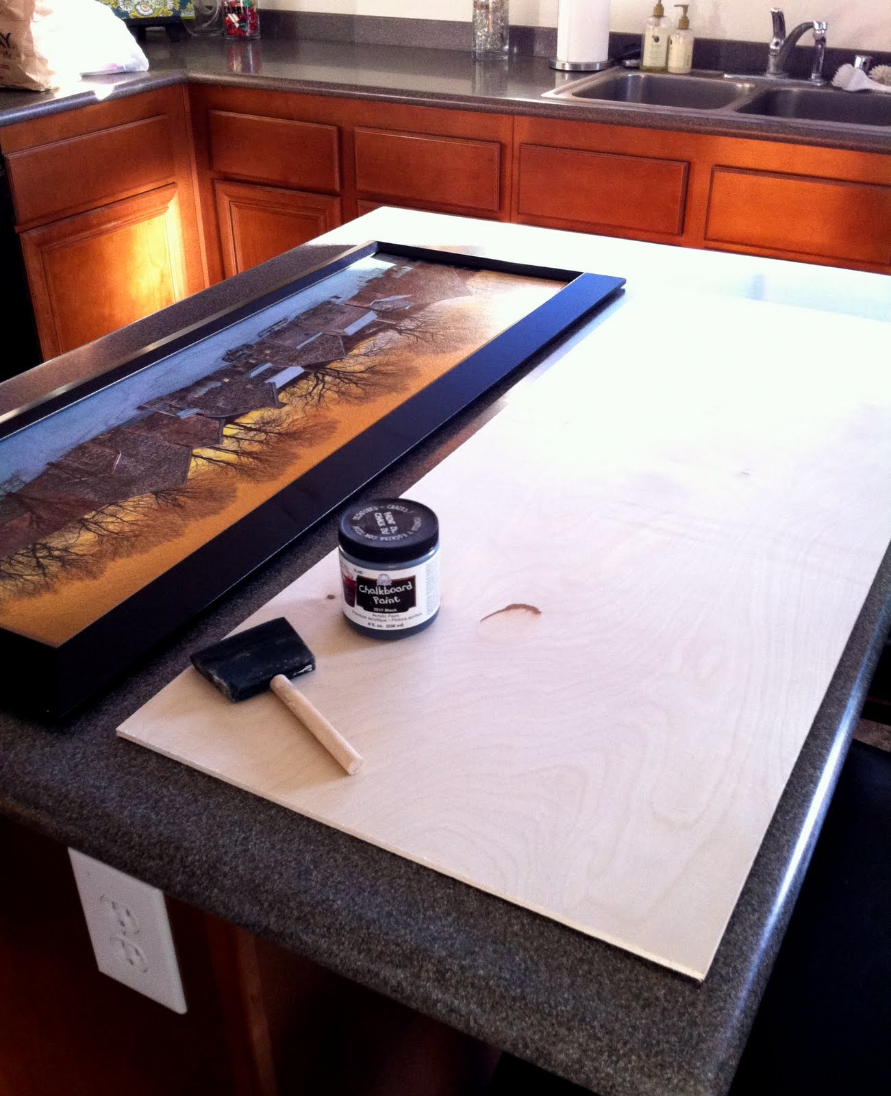 {Amy & Grant} Homemade Chalkboard {Tutorial}