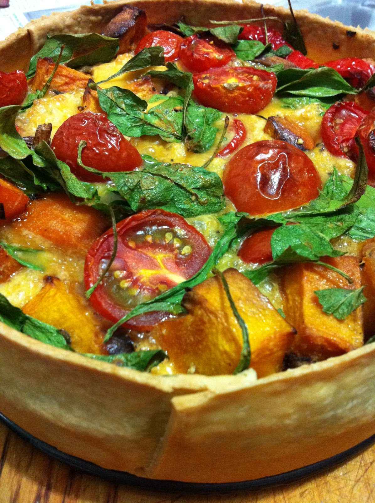 Sunday In My Kitchen Roasted Vegetable DeepDish Quiche