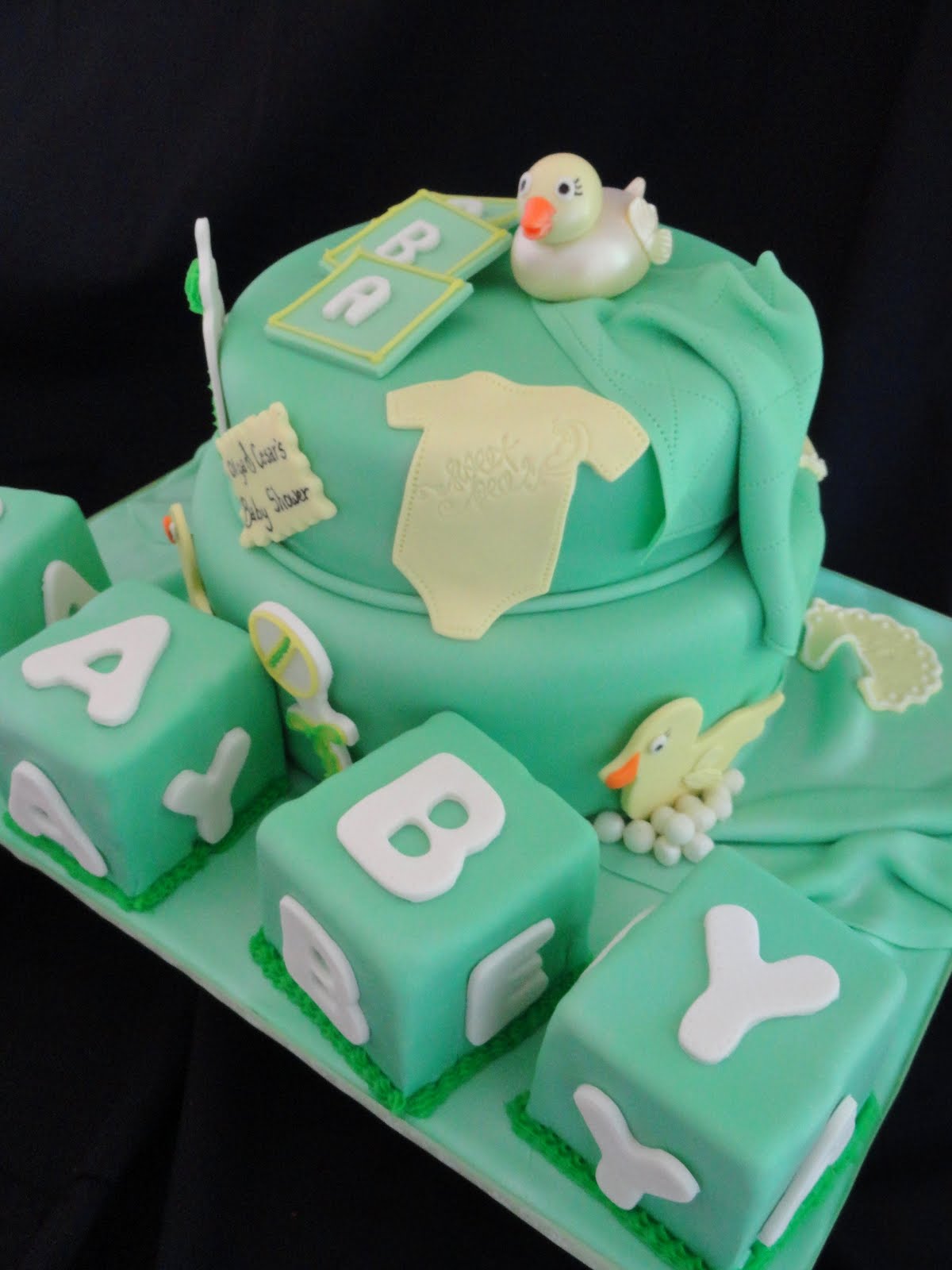 My Pink Little Cake Duck Baby Shower Cake