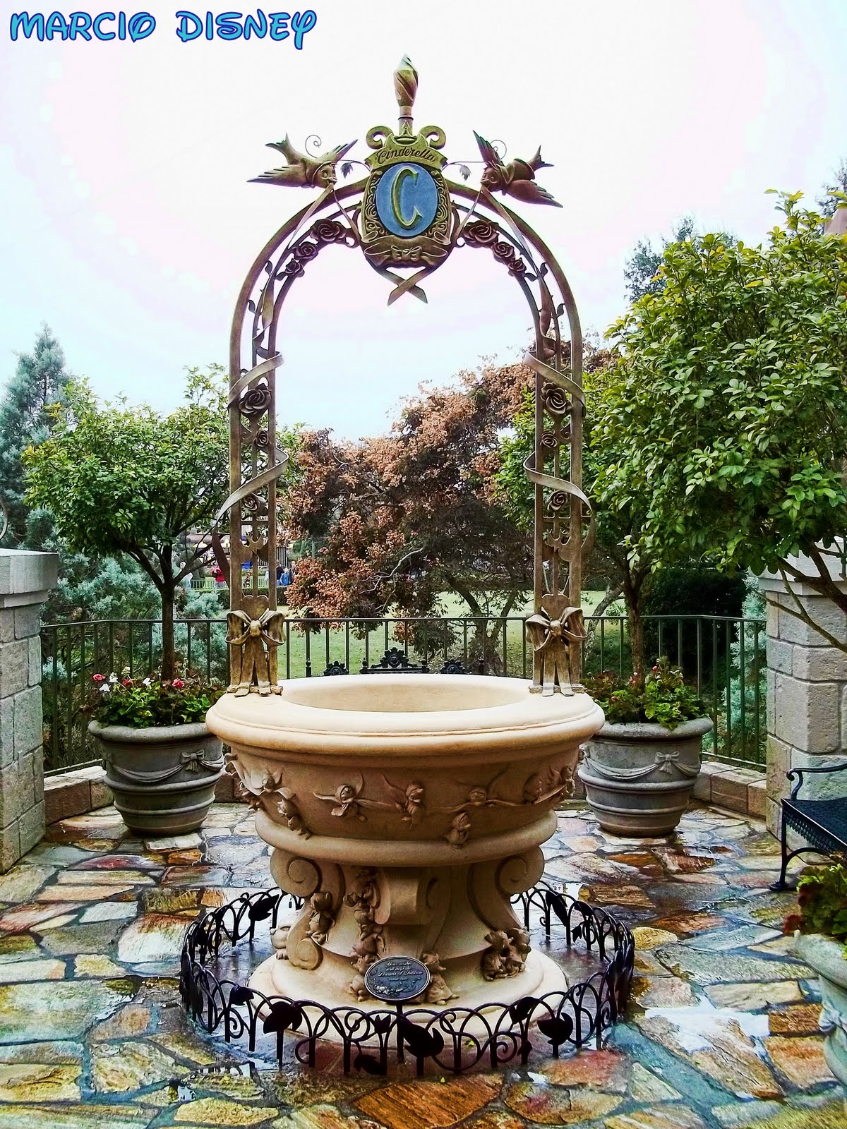 The Walt Disney World Picture of the Day Cinderella Wishing Well at