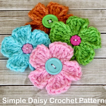 Simple Daisy Crochet Pattern