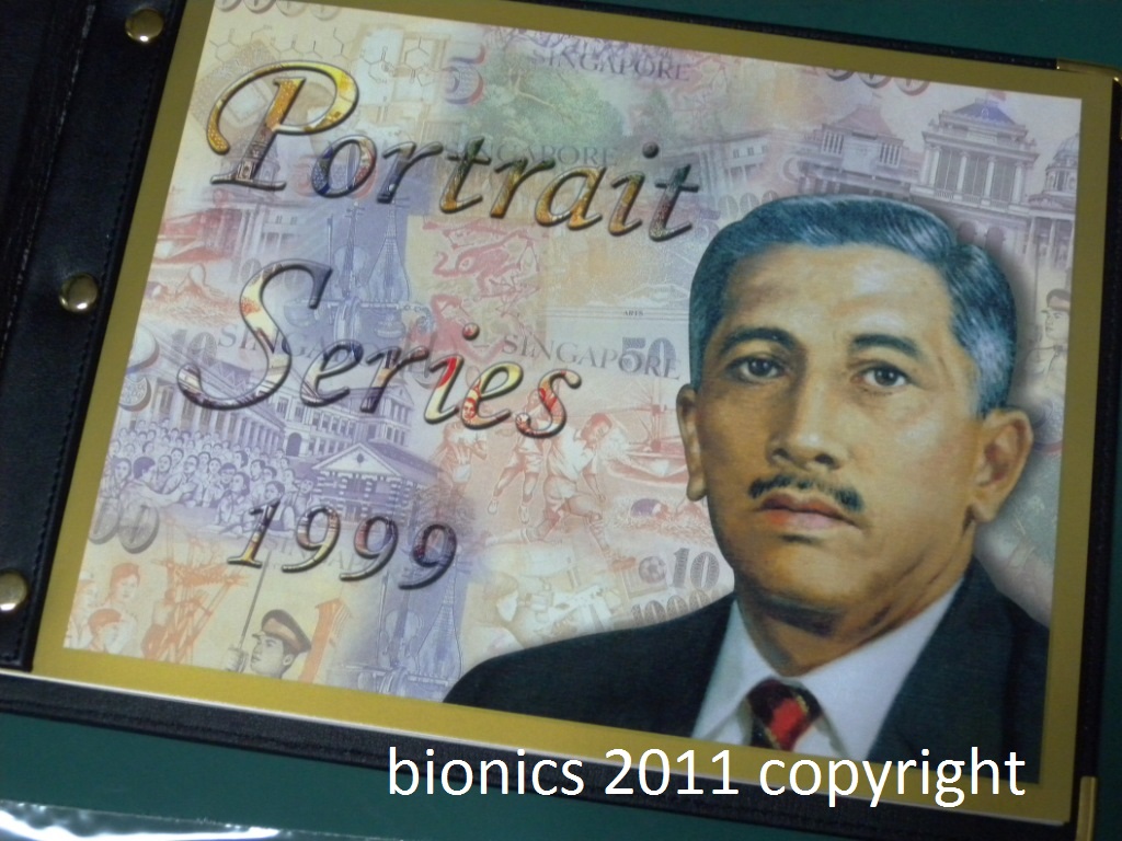 Uncut Currency: For Sale: Singapore President Series Uncut Currency