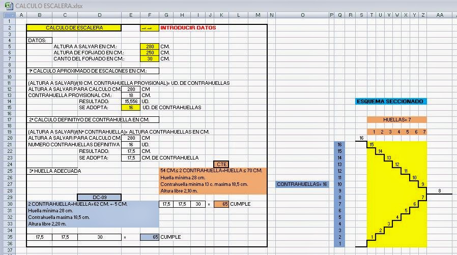 RC i.e.s. gran vía alicante: TRABAJO 9 CALCULO ESCALERA (Calcular