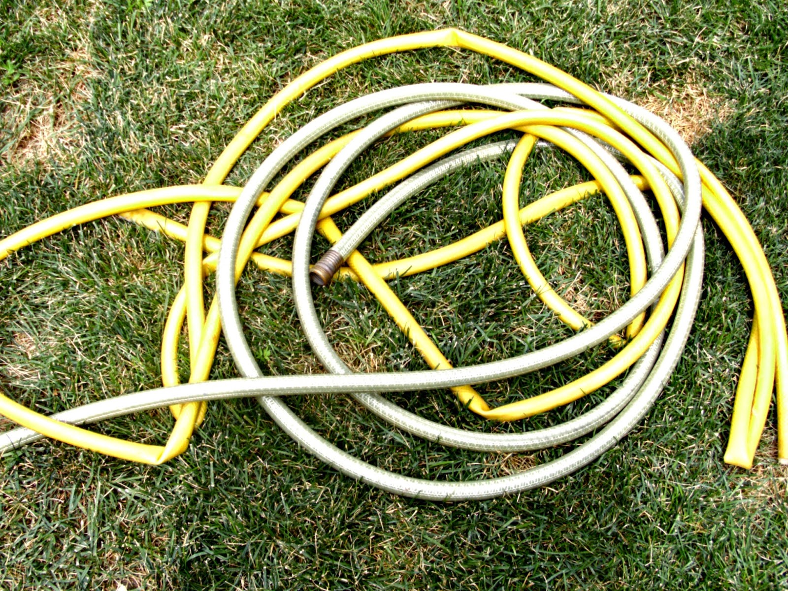 Recycled Garden Hose Wreath Weekend Yard Work Series Little Vintage