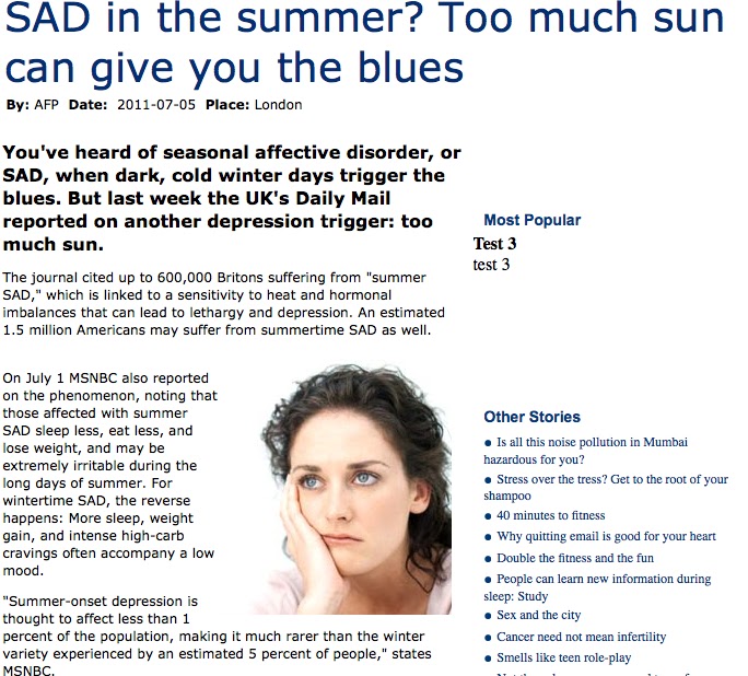 Cliff Mass Weather and Climate Blog Depression from Too Much Sun?