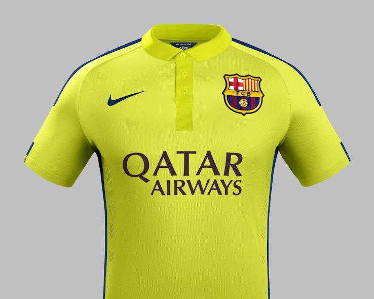 2014 2015 BARCELONA AWAY AND 3RD LETTERS 52mm = PLAYER SIZE 