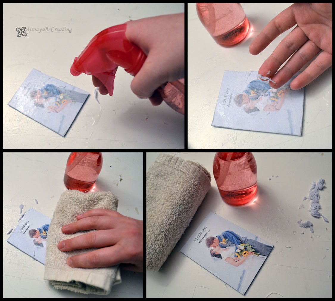 Always Be Creating Image Transfer Using Acrylic Paint