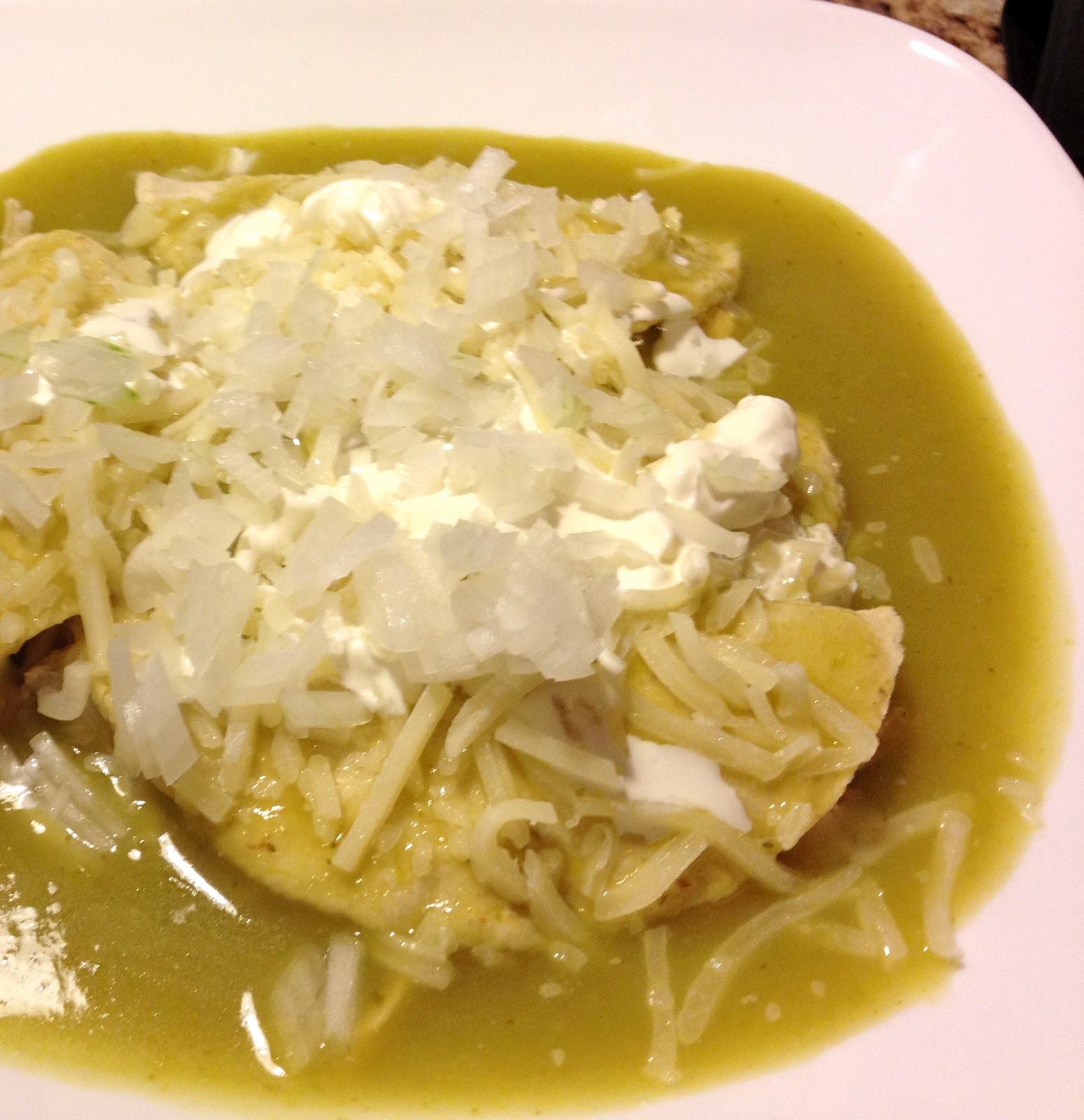 Sazón del corazón Enchiladas de queso cottage