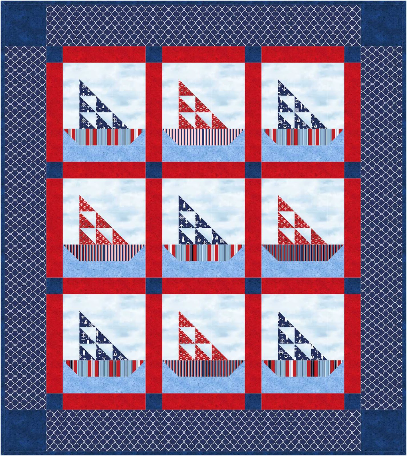 Quilt Patterns by Jean Boyd All Sails Set Another New Pattern!