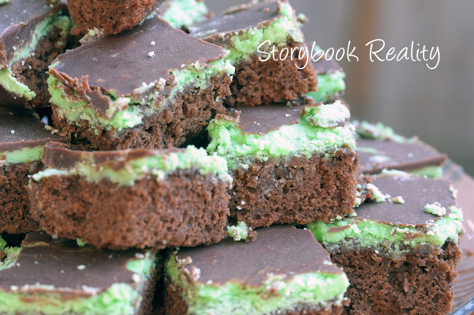 Laura Storybook Reality Creme de Menthe Brownies