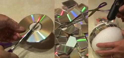 Bola de disco con cd´s ~ Aprender a Hacer | Manualidades, Decoracion