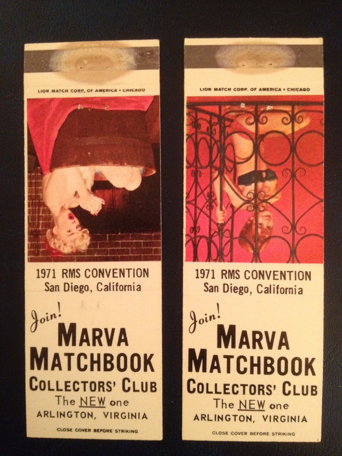 The MARVA Matchbook Collector's Club April 2013