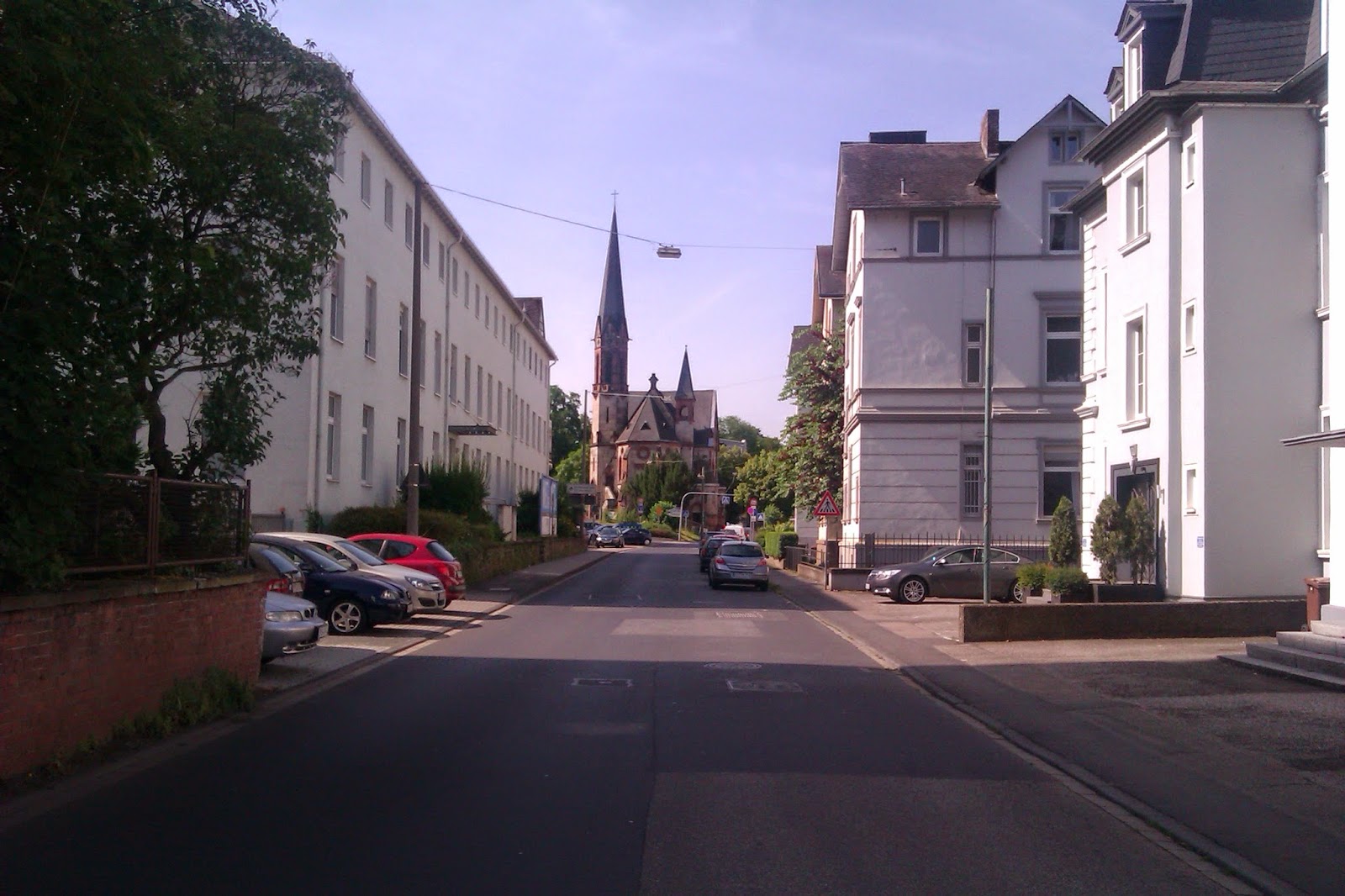 Towards and then along the Rhine Rhein Koblenz