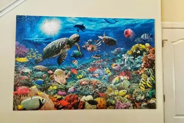 How to Mount Large Puzzles Without Glue in Panels