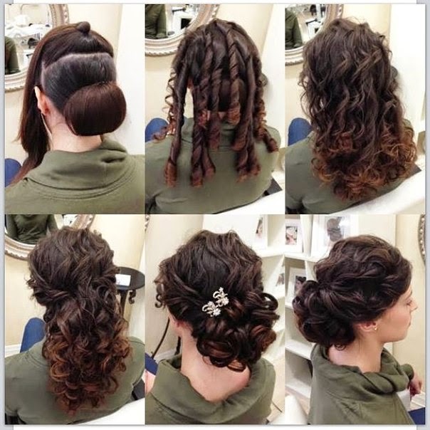 elegant updo hairstyle in