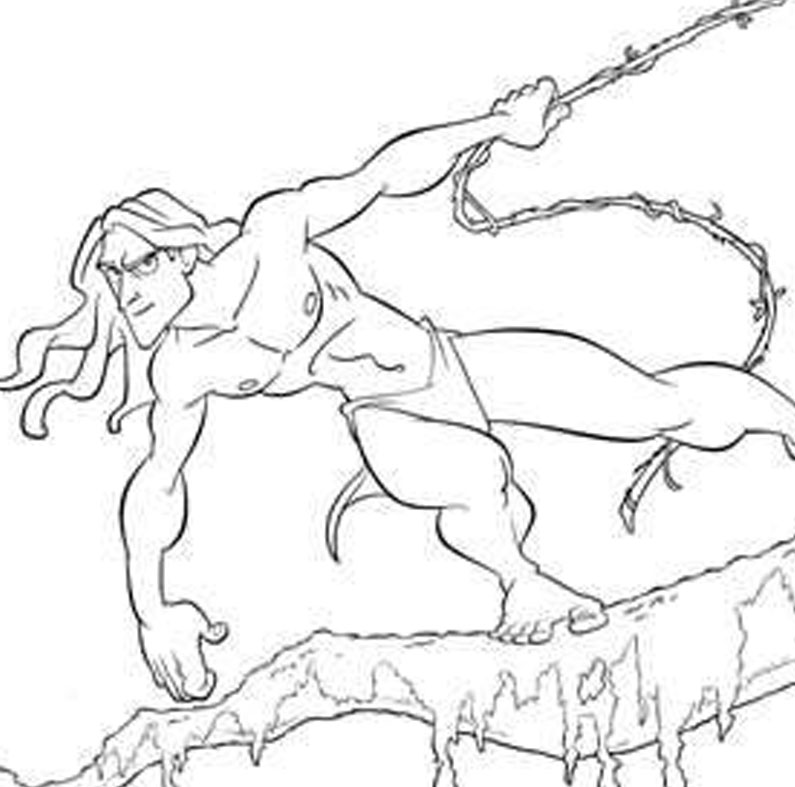 Free Coloring Pages 7 Free Walt Disney Tarzan Printable