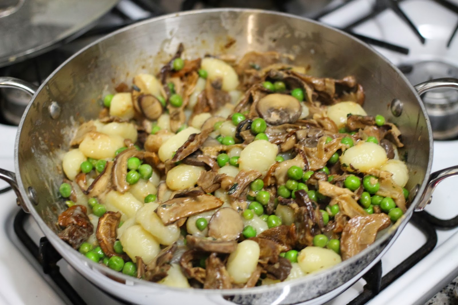 Mushroom Gnocchi with Truffle Oil elizabeth norris