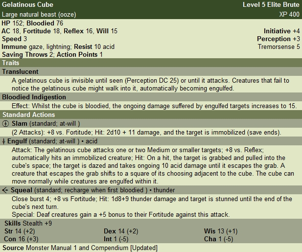 Making The Gelatinous Cube Awesome