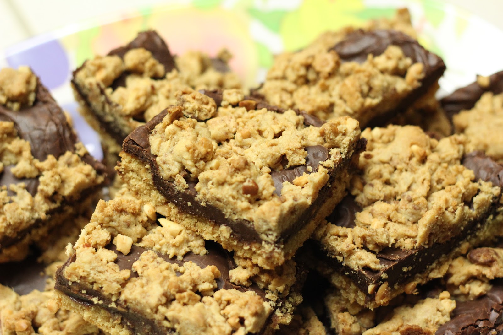 Three Yellow Lemons Peanut Butter Chocolate Bars