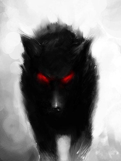 Lobos, perros, zorros y otros cánidos míticos, fabulosos y legendarios Black+dog+01