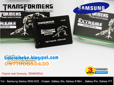 Baterai Double Power Samsung Transformer EB494358VU