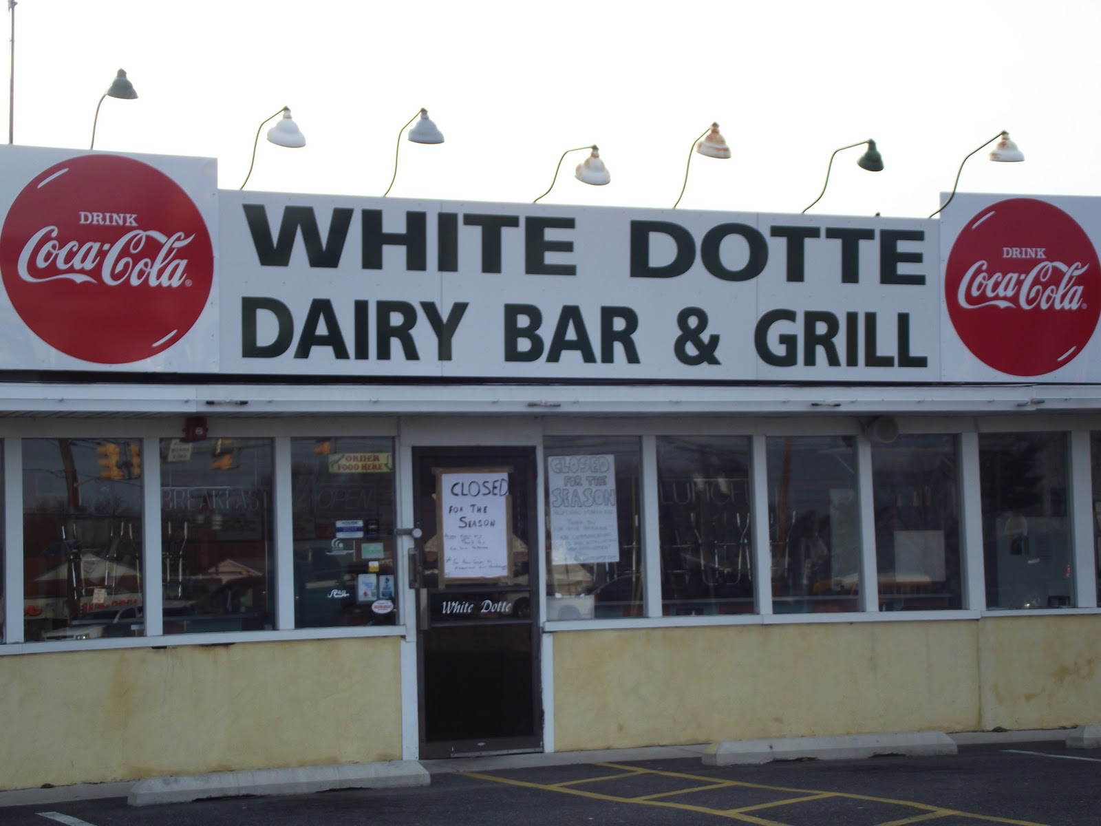 Ob.Scene in South Jersey White Dotte Dairy Bar and Radio Store