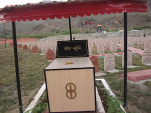 "War Cemetery" at Kargil War Museum.