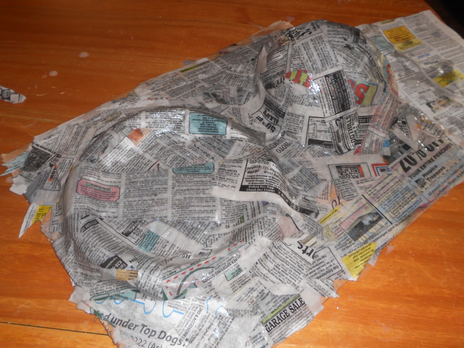 The Five of Us Paper Mache Motte and Bailey