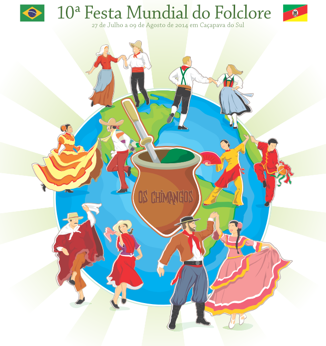 Caminhos do Sul da América 10 u00b0 Festa Mundial do Folclore Aparador Madeira Demolição ~ Caminhos do Sul da América 10 u00b0 Festa Mundial do Folclore