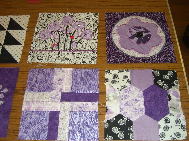 sashiko and other stitching Japanese Taupe Quilt Blocks as Block of