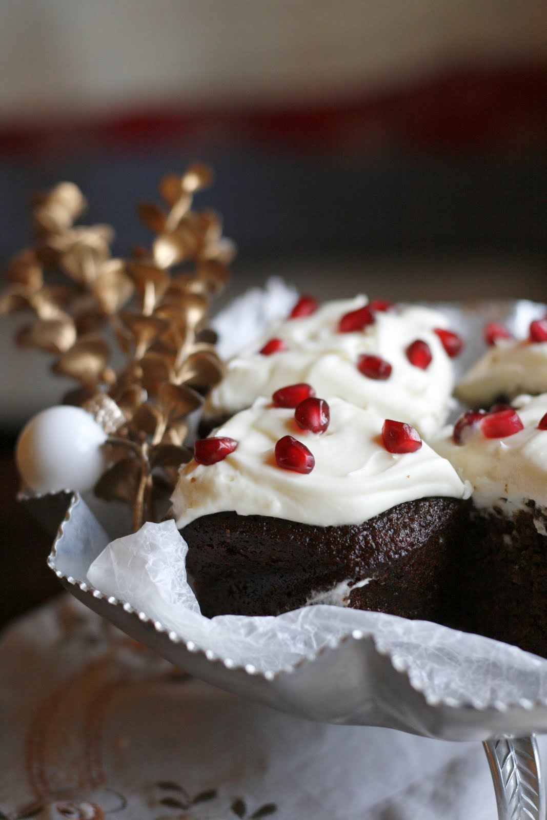 Indigo Scones Orange Gingerbread Squares with Cream Cheese Frosting
