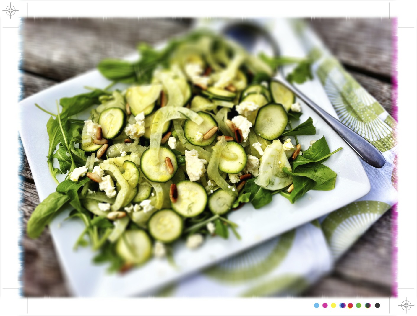 Toast Shaved Fennel and Zucchini Salad