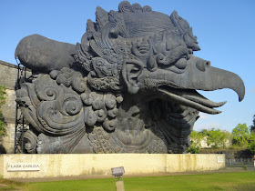 The Head of Garuda Statue at Garuda Wisnu Kencana Park Bali