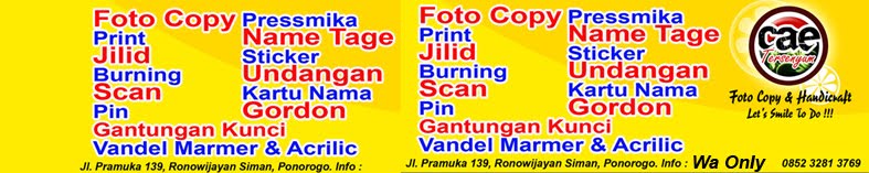 Bikin Pin & Id Card Murah Ponorogo