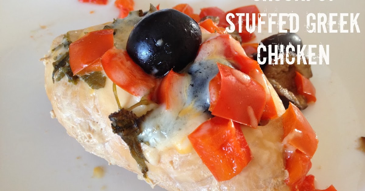 The Simple Life Crockpot Stuffed Greek Chicken