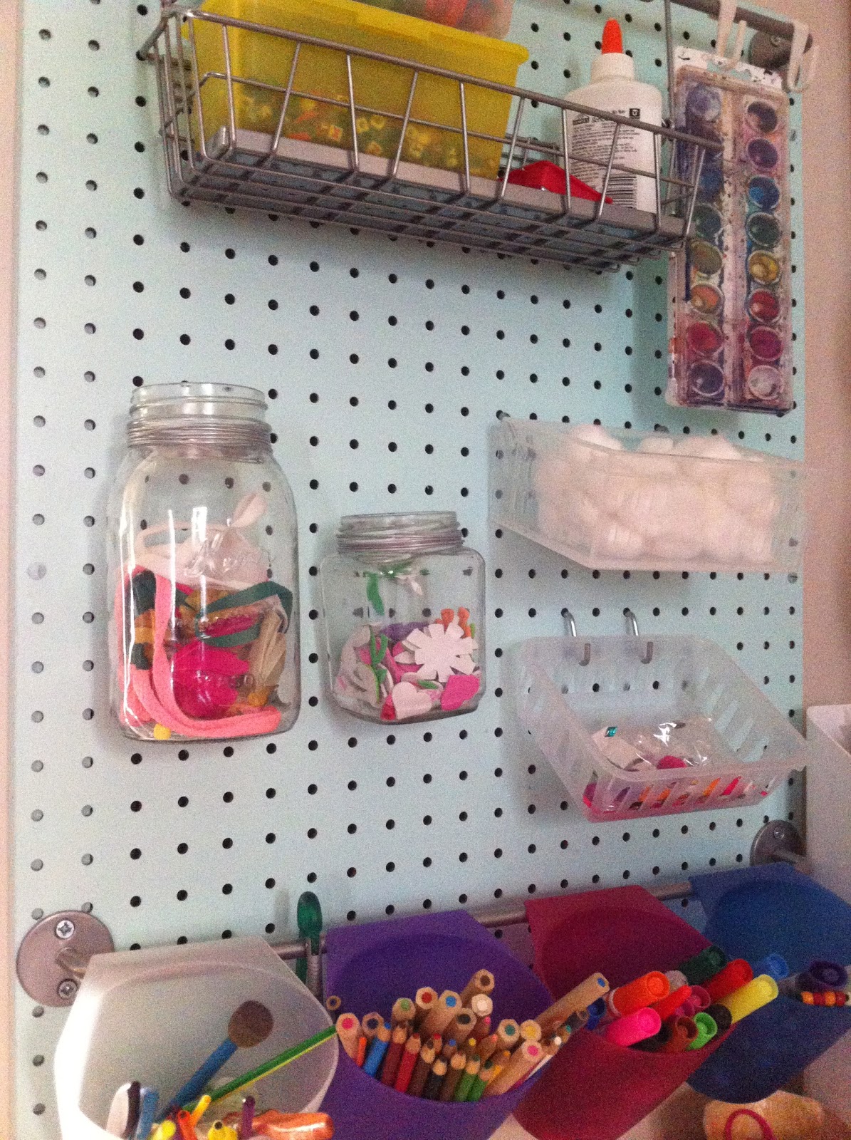 LifeWithDaugs DIY Pegboard Craft Center