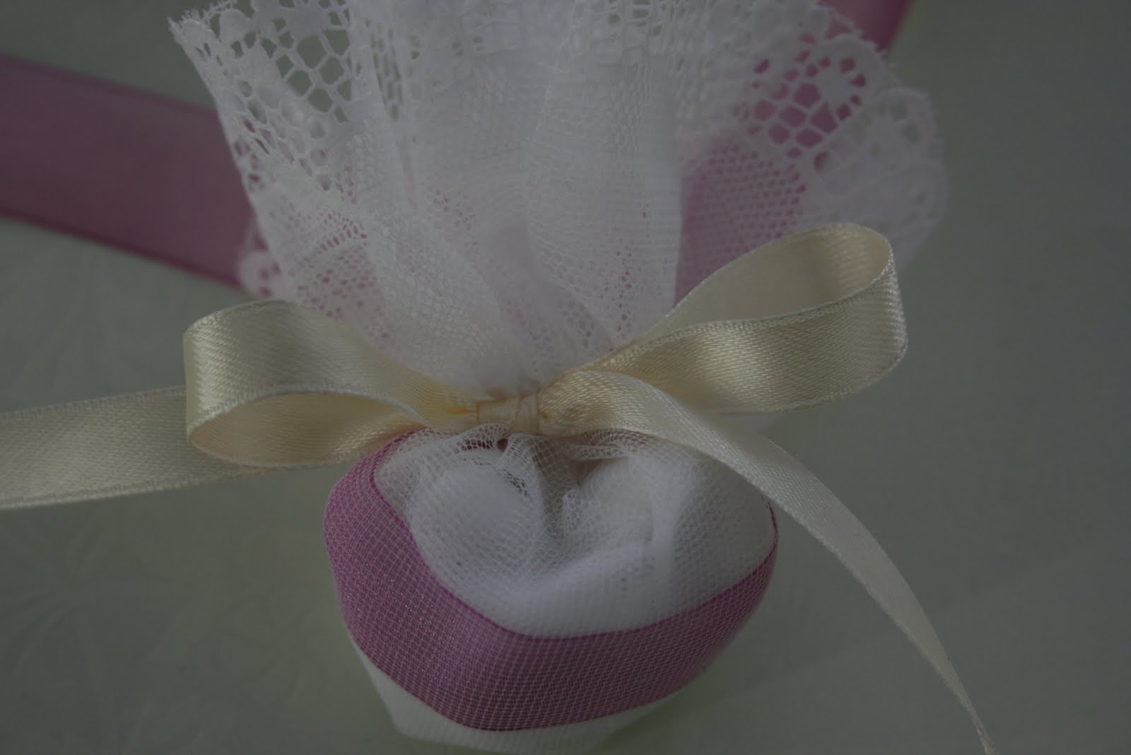 Bomboniere per Amore TUTORIAL bomboniere sacchetti porta confetti tulle tondo e pizzo con