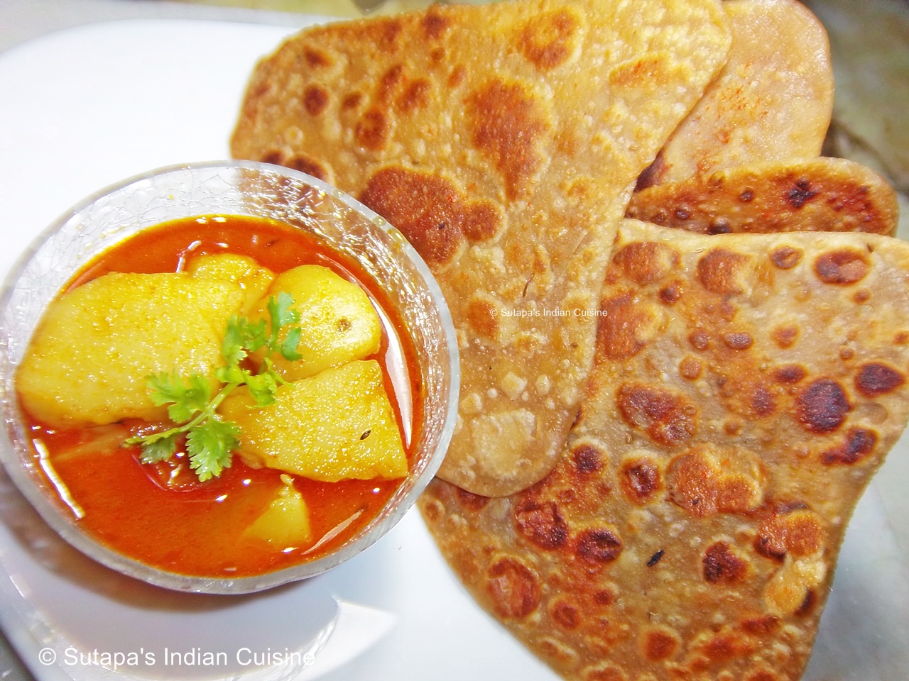 Ajwain Paratha/Fried Indian Flat bread with Carom Seeds