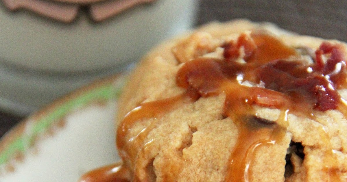 Jo and Sue Chocolate Chip Peanut Butter Bacon Cookies With Salted Caramel