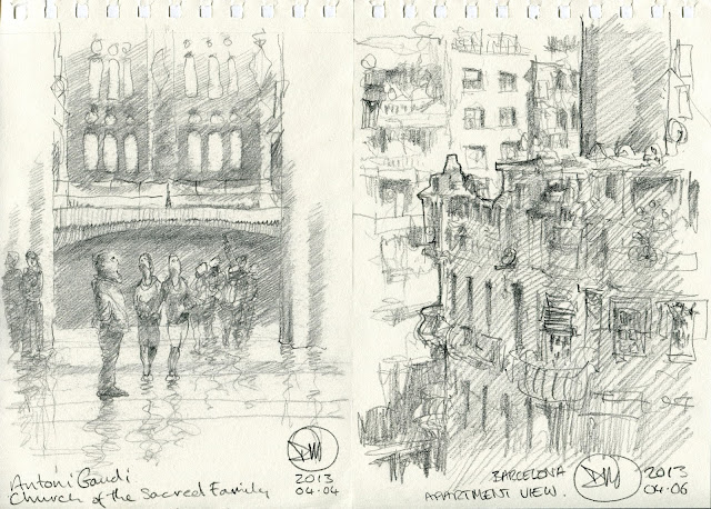 Sketches of Barcelona by David Meldrum