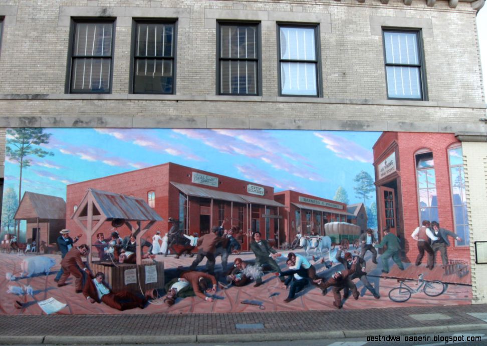 Wild West Scene Wall Mural Dothan AL Look at the detail Wild West Scene Wall Mural Dothan AL Look at the detail