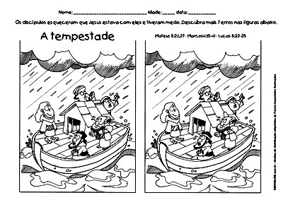 material para o ministério infantil jesus acalma a tempestade