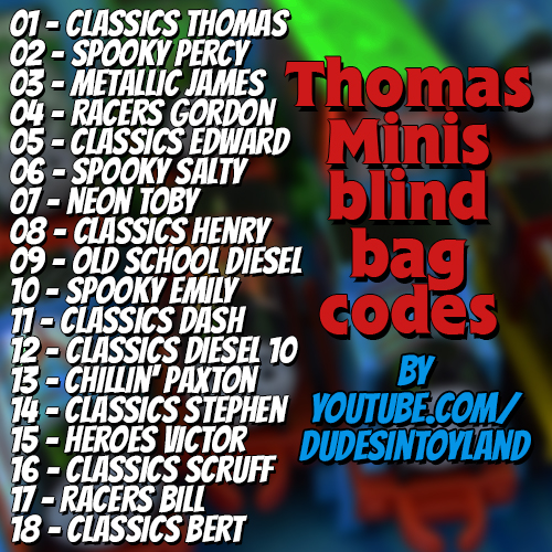 Other Numbers Thomas Train Friends Mini Suprise Blind Bag H11A//22